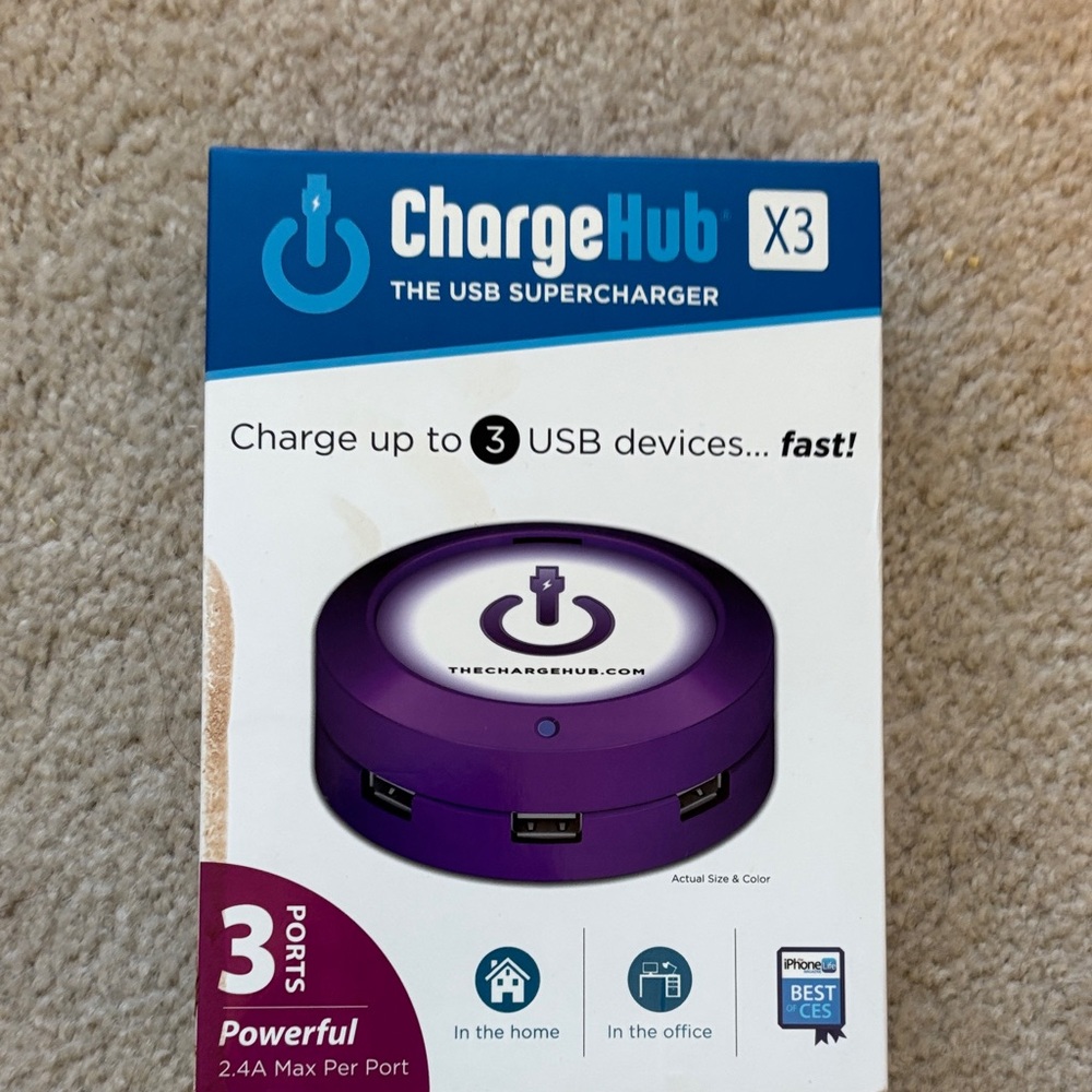 X3 Purple USB Charger